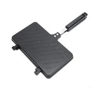 Sandwichera de doble cara parrilla portátil para desayuno al aire libre gofres carne 37 x 24 cm