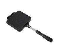 Sandwichera Doble Cara Antiadherente, Sartén de Aleación de Aluminio, 682g, Para Cocina a Gas e Inducción - Distribución Uniforme de Calor, Multifuncional, Ideal para Desayunos (Estilo 1)