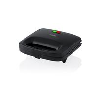 Sandwichera Flama 4910FL 750W negra 2 bocadillos placa antiadherente diseño compacto