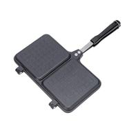 Sandwichera Grill - Aluminio Fundido 36x25cm | Tostadora Sándwich Con Estufa De Doble Panel Con Asa | Sartén Antiadherente Para Barbacoa Para Pan, Desayuno, Camping, Estufa Casera, Accesorios De Cocin