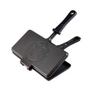 Sandwichera hierro fundido curado 27x14cm, sartén para sandwich doble cara, sin pfoa, victoria 33804