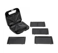 Sandwichera Jata JESW2010 Placas Intercambiables Antiadherente 750W Negra