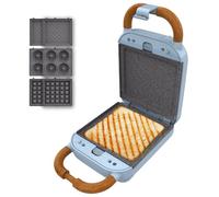 Sandwichera Karactermania Rock'nToast Retro One Blue 3 Placas Intercambiables 700 W
