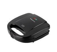 Magefesa Suisse White - Sanwichera Blanca, Capacidad para 2 Sandwiches, Asa Fría al Tacto, Placas Grill Antiadherentes, Sin BPA, Sellado Perfecto