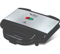 Moulinex SM156D sandwichera 700 W Negro, Acero inoxidable
