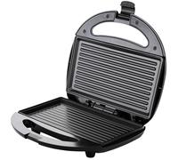 Sandwichera negra 23,5x21x8cm 750W antiadherente