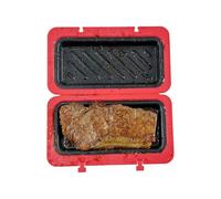 Sandwichera para microondas - Dispositivo de tostado con parrilla de queso | Bandeja de silicona antiadherente, bloqueo de fijación, apilable, para rebanada de tostada, filete, alitas de pollo