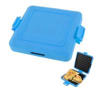 Sandwichera para microondas, utensilios de cocina inalámbricos de silicona para microondas, tostadora de sándwiches con tecnología Heatwave, sándwiches de placa antiadherente para cocinar sándwiches