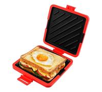 Sandwichera para microondas, utensilios de cocina inalámbricos de silicona para microondas, tostadora de sándwiches con tecnología Heatwave, sándwiches de placa antiadherente para cocinar sándwiches