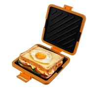 Sandwichera para microondas, utensilios de cocina inalámbricos de silicona para microondas, tostadora de sándwiches con tecnología Heatwave, sándwiches de placa antiadherente para cocinar sándwiches
