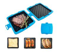 Sandwichera Para Queso A La Plancha - Utensilios De Cocina Resistentes Al Calor,Tostador Y Sandwichera Para Microondas Desayuno - Para Pan Empanada Quesadilla Desayuno Casa Viaje Preparación Alimentos