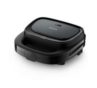 Sandwichera - PHILIPS - HD2331/90 - 750 W - Placas triangulares - Negra