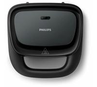 Sandwichera - PHILIPS - HD2331/90 - 750 W - Placas triangulares - Negra