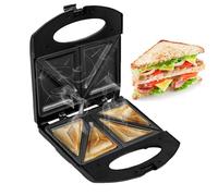 Sandwichera Prensa Eléctrica | Placas de Cocina Antiadherentes | Prensa Para Sándwiches Y Quesos En El Desayuno,Perfecta para Desayuno Tortillas Hamburguesas y Tostadas