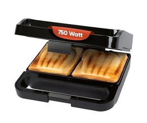 Sandwichera ProfiCook® | sándwiches con forma de concha y relleno extra | revestimiento antiadherente | rebanadas de pan tostado XXL | 750 vatios | indicador luminoso | sandwichera | PC ST 1297