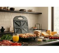Sandwichera promis stp 25 xxl, 4 tostadas, 1400 w, color negro
