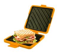 Sandwichera, Sandwichera para microondas Prensa antiadherente de grado alimenticio Conexión integrada Apta para lavavajillas y horno Tostadora para microondas para el hogar, Toastie