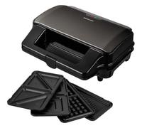 Sandwichera Sencor SSM 9978BK 4 en 1 900W con placas intercambiables