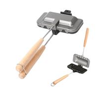 Sandwichera tostada, aleación de aluminio, tostadora de sándwiches a la parrilla de 8.6 x 5.9 x 1.97 pulgadas, antiadherente, resistente al calor, parrilla para tostadas para cocinar en interiores