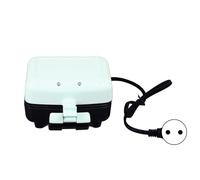 Sandwichmaker Mini Waffle Iron Pequeña tostadora con placas de no responsabilidad y luz de control para bocadillos de desayuno y cocinas pequeñas (Verde)
