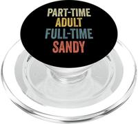 Sandy Personalized Retro Girls Part-Time Sandy Name PopSockets PopGrip para MagSafe