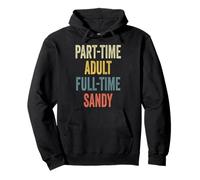Sandy Personalized Retro Girls Part-Time Sandy Name Sudadera con Capucha