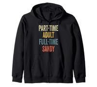 Sandy Personalized Retro Girls Part-Time Sandy Name Sudadera con Capucha