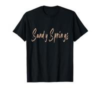 Sandy Springs Georgia Diseño Elegante Vintage Camiseta