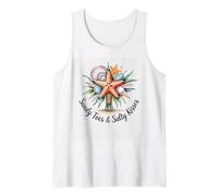 Sandy Toes & Besos Salados Vida Marina Camiseta sin Mangas