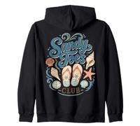 Sandy Toes Club Beach Chanclas Sudadera con Capucha