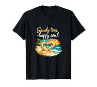 Sandy Toes Happy Soul - Fiesta de Vacaciones permanentes Camiseta