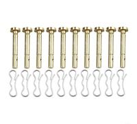 Sandyseptember 738-04155 Paquete de 10 pasadores de corte con pasadores de chaveta 714-04040 para sopladores de nieve Craftsman piezas de repuesto de metal resistente