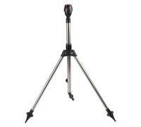 Sandyseptember Aspersor automático de jardín,Con soporte de trípode ajustable,Boquilla de agua giratoria de 360 grados para riego de césped