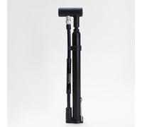 Sandyseptember Bomba de bicicleta portátil con boquilla de aleación de aluminio, diseño compacto y ligero para inflado rápido, compatible con válvulas de bicicleta de montaña, negro (negro)