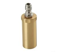 Sandyseptember Boquilla de pulverización giratoria de cobre de alta presión, 3600 PSI, 360 °, accesorio de cabeza turbo para lavadora a presión y limpieza de patio de coche (apertura de 2 mm)