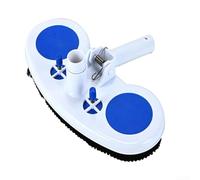 Sandyseptember Cabezal de aspiradora ovalado para piscinas enterradas, herramienta de limpieza de plástico resistente con amplia cobertura y fácil maniobrabilidad, azul