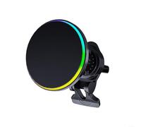Sandyseptember Cargador inalámbrico magnético del soporte del coche con la salida de poder 15W, tenedor magnético del teléfono para la salida de aire del coche