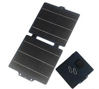 Sandyseptember Cargador solar plegable portátil 10W con diseño flexible, panel monocristalino del silicio, prenda impermeable IPX6, para las necesidades al aire libre del poder