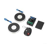 Sandyseptember Control remoto electromagnético, DC 12V 14W con fuerza de sujeción de 20kg, diámetro de 70mm para equipos de automatización (blanco 12V)