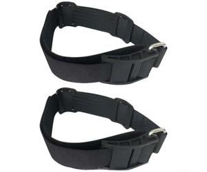 Sandyseptember Correa de nailon para tanque de buceo con mango de goma para cilindro de buceo, ajuste ajustable de 7 a 8.6 pulgadas (2 unidades)