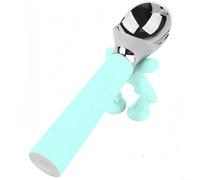 Sandyseptember Cuchara de helado eléctrica con calefacción, servidor de postre de mano recargable con pantalla LED para el hogar, oficina, viajes (azul)