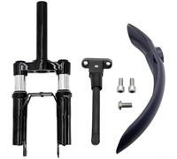 Sandyseptember De gama alta de aleación de aluminio Scooter Amortiguador Tenedor Kit con Kickstand y para FENDER, Compatible con para XIAOMI M365/1S/Pro/Pro2 - Negro