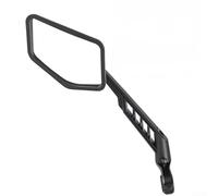 Sandyseptember Espejo retrovisor ajustable de acero inoxidable con rotación de 360° para bicicletas de montaña y carretera, compatible con manillares de 16-22 mm, mano derecha negra (C)