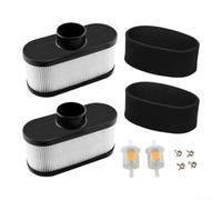 Sandyseptember Filtro de aire de repuesto para motor Kawasaki FR691V, compatible con modelos 11013-0752 11013-7049 y FR651V FR730V, kit de 8 piezas con filtros de combustible y abrazaderas