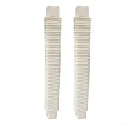 Sandyseptember Flexible PVC Cable Conducto Conector 75x65mm Blanco ABS Diseño Industrial para Aire Acondicionado Tubería Cubierta (Manguera flexible)
