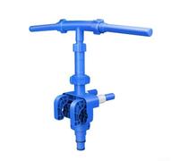 Sandyseptember Fuente de piscina de doble boquilla con cabezal de pulverización ajustable para estética de jardín y regulación de temperatura del agua (azul)