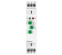 Sandyseptember GRT6-M1 - Relé de retardo de tiempo multifunción 1SPDT DIN montaje en riel CA/CC 24-240 V ajustable para automatización industrial (ACDC 24V-240V)