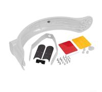 Sandyseptember Guardabarros Para Kit Para Xiaomi Para Pro 2 Scooter | Repuesto de guardabarros trasero, con soporte de soporte de acero, espaciadores, calcomanías y herramientas