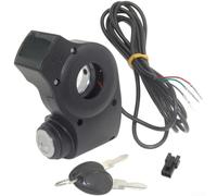 Sandyseptember Interruptor de arranque de bloqueo de encendido impermeable M8-3P para Kugoo para scooter eléctrico M4 con carcasa ABS y conector Plug and Play