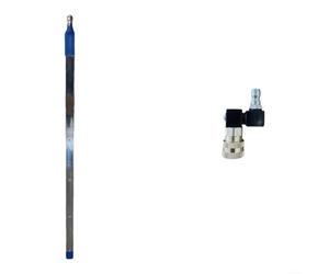 Sandyseptember Juego de limpiador de radiador y condensador de vehículos, 40 cm para varilla de metal duradera, agua o aire, doble función con cabezal giratorio de 360° para coches y camiones (40 cm +